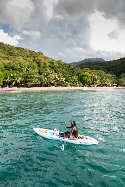 Playa Anse Cochon, un lugar ideal para hacer snórkel.