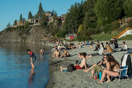 Playa bonita, en San Carlos de Bariloche