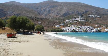 Playas libres y muy poco visitadas por turistas en Amorgos.