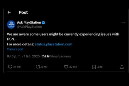 PlayStation reconoció que hay ciertas fallas (Captura: X @AskPlayStation)