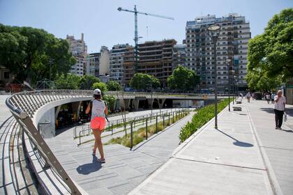 La renovación de la Plaza Houssay se estrenó a mediados del año pasado