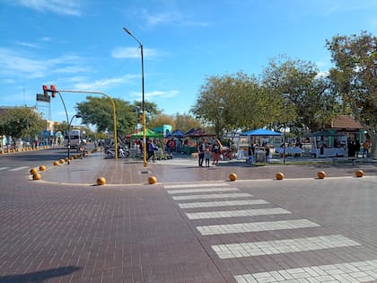Plaza Centenario, en Villa Krause, departamento de Rawson, San Juan