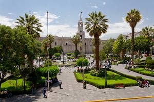 Plaza de armas de la ciudad de Arequipa