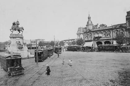 Plaza Italia en 1910