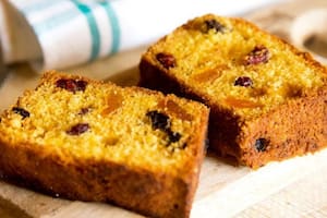 Plum cake, o budín inglés.