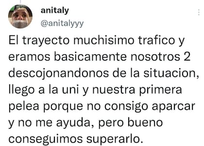 Poco a poco, la joven comentó el transcurso de la cita que terminó en la Universidad