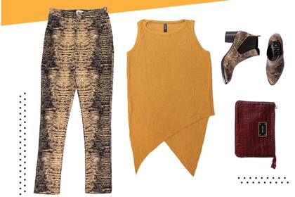 Pocos colores se llevan mejor con el animal print que el mostaza
