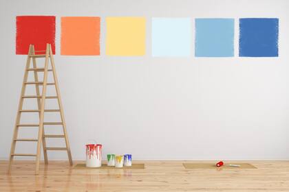 Poder probar los colores sobre la pared con 1,2 metros x 1,2 metros cada uno