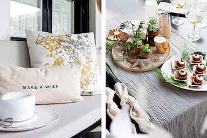 Los almohadones son ideales para completar la deco por su infinita variedad.