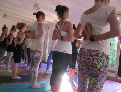 Podés practicar yoga y meditación