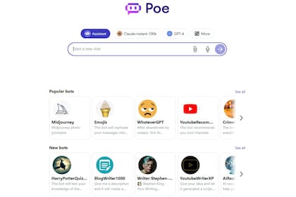 Poe es una plataforma que permite acceder a chatbots de múltiples plataformas en un solo lugar