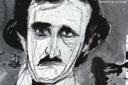 Poe, retratado por Luis Scafati