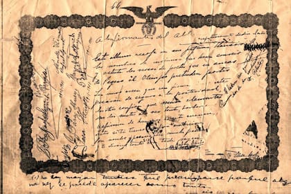 Poema de puño y letra del gran vate nicaragüense Rubén Darío