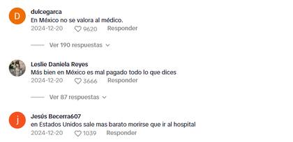 Polémica en las redes sobre el precio del médico en Estados Unidos en comparación con México