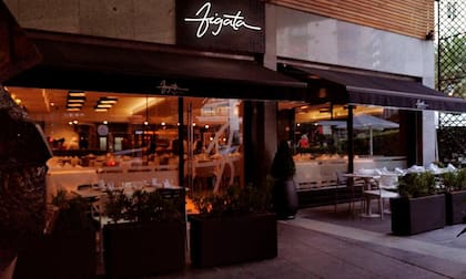 Polenta gratinada con mozzarella y parmesano, un lujo en Figata