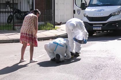 Policía Científica trabaja en el lugar de los hechos