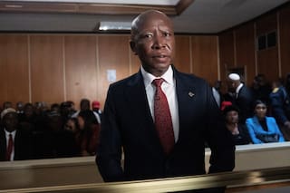 Político sudafricano Julius Malema, condenado a cinco años de cárcel por disparar en un mitin