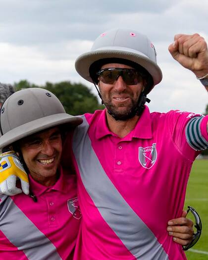 Polito Pieres con el Petiso Ale Muzzio: juegan juntos hace tres temporadas y se llevan de maravillas