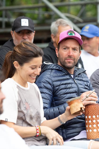 Polito Pieres y su novia, Victoria Aldanondo.