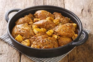 Pollo asado estilo criollo