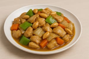 Pollo con almendras