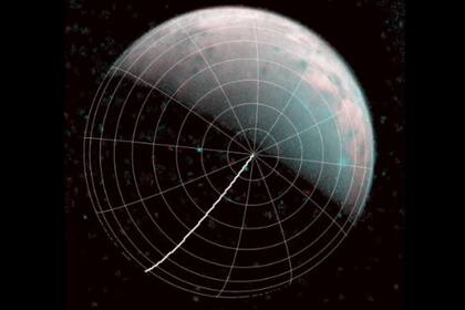 Polo norte de Ganímedes - NASA/JPL-CALTECH