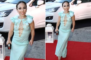 ¿Desastre o acierto? El vestido celeste de Noelia Pompa