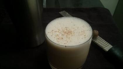 Ponche de huevo bien dulce.