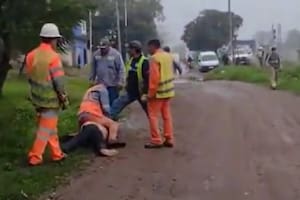 Un grupo de obreros detuvo a un delincuente que había amenazado a una mujer