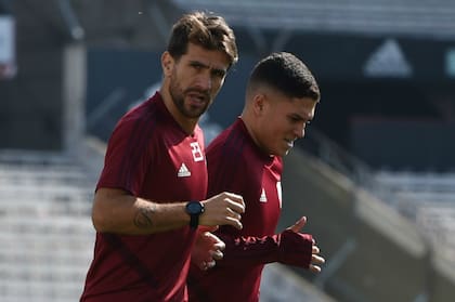 Ponzio y Quintero ya trabajan a la par de sus compañeros.