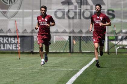 Ponzio y Nacho Fernández, en RiverCamp.