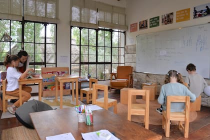 Por ahora son tres clases, 32 alumnos de 4 a 9 años, y un ratio de un profesor por cada 7 alumnos