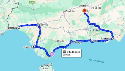 Por Andalucía también se aconseja viajar en auto y visitar la costa del sur española