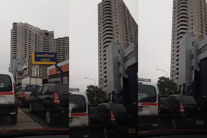 Por cada hora que pasaba, la pediatra sacaba una foto y en ningún momento, el escenario que la rodeaba cambió: "Nunca pude alejarme del edificio que tenía a mi derecha", asegura.