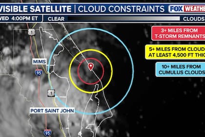Por el momento, se despejó el cielo en el Centro Espacial Kennedy