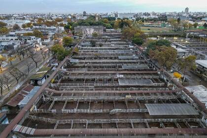 Por el paro del campo el mercado de Liniers se encuentra vacío y sin movimiento