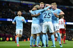 Con un gol de Agüero, Manchester City ganó y estiró su ventaja en la Premier