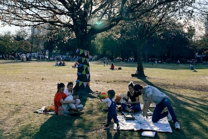 Por la tarde, el festejo se trasladó al parque Saavedra