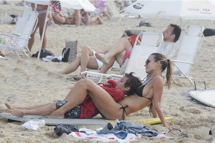 Por las tardes, María aprovechó para consentir a Poroto, su único hijo varón