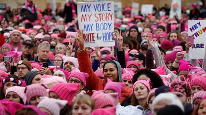 El gorro rosa es el símbolo de la Marcha de las Mujeres