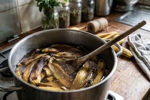 Por qué recomiendan mezclar cáscaras de banana con vinagre