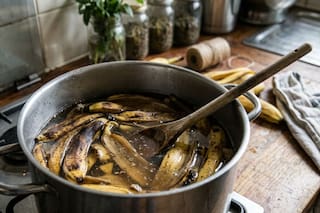 Por qué recomiendan mezclar cáscaras de banana con vinagre
