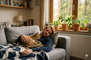 Por qué tu gato quiere dormir arriba tuyo