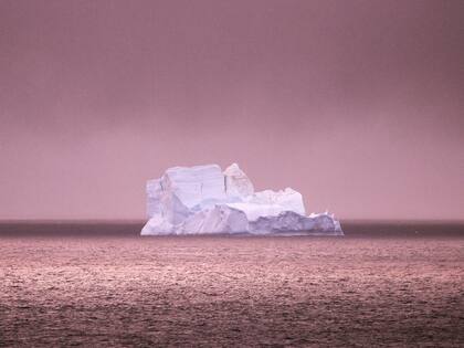 Por su forma, Marzotto llama a este iceberg "La Cattedrale Rosa"