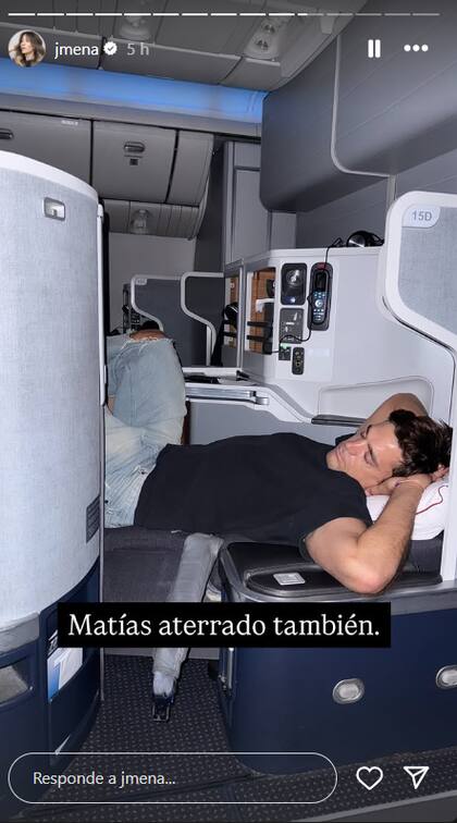 Por tormentas, su vuelo cambio de ruta al último minuto (Captura: Instagram @jmena)