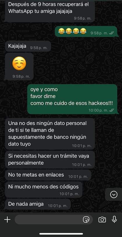 Por último, el hombre le dio unos consejos para protegerse de los delitos cibernéticos (Captura: X)