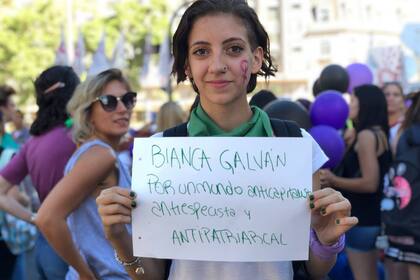 "Por un mundo anticapitalista, antiespecista y antipatriarcal", el pedido de Bianca