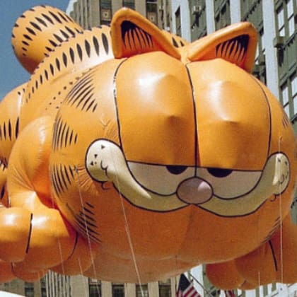 Por un par de años, Garfield desplazó a Snoopy en el tradicional desfile de Acción de Gracias de Macy's, en Nueva York