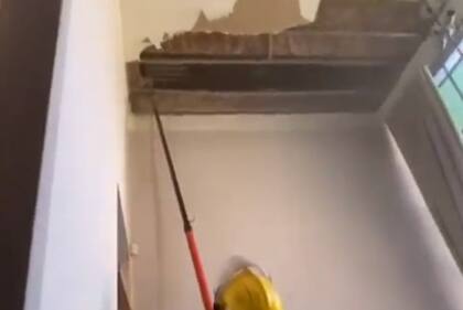 Por una obra en construcción se cayó el techo de la casa de la mamá de Sofía Pachano
