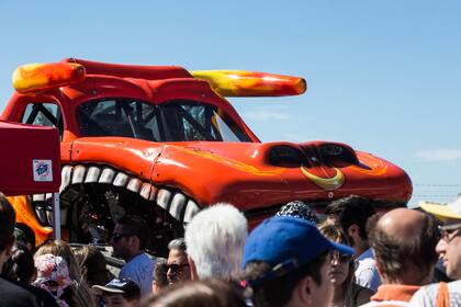 Por unas horas, el Estadio Único no pareció estar en La Plata, sino en el corazón de algún estado norteamericano.